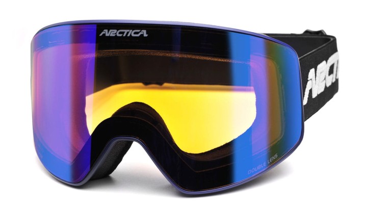 ARCTICA G-114 B gogle narciarskie snowboardowe z niebieską powłoką revo
