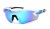 Arctica S-316B okulary rowerowe białe niebieskie