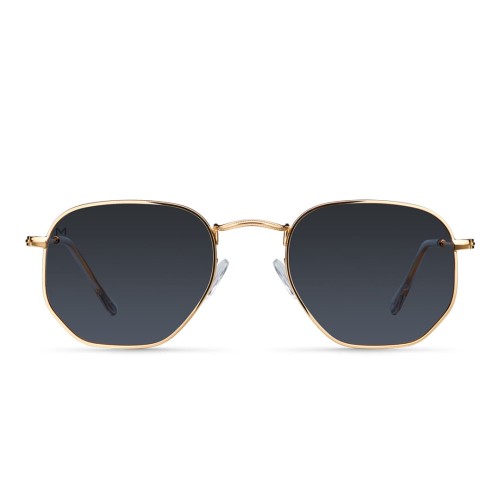 Okulary Heksagonalne Meller Eyasi Gold Carbon