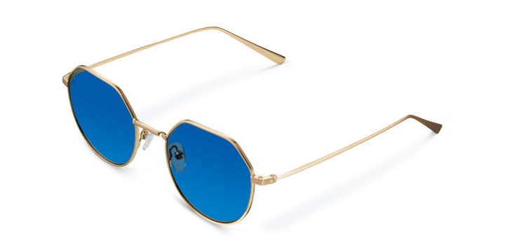 Okulary Złote Niebieskie Meller Aldabra Gold Sea