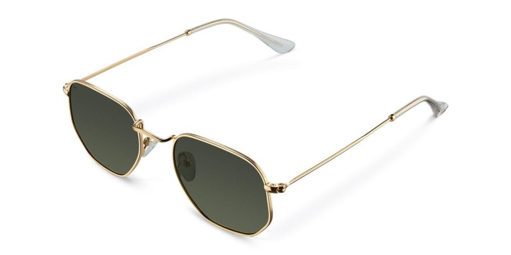 okulary z metalowymi zausznikami, Okulary Meller Eyasi Gold Olive