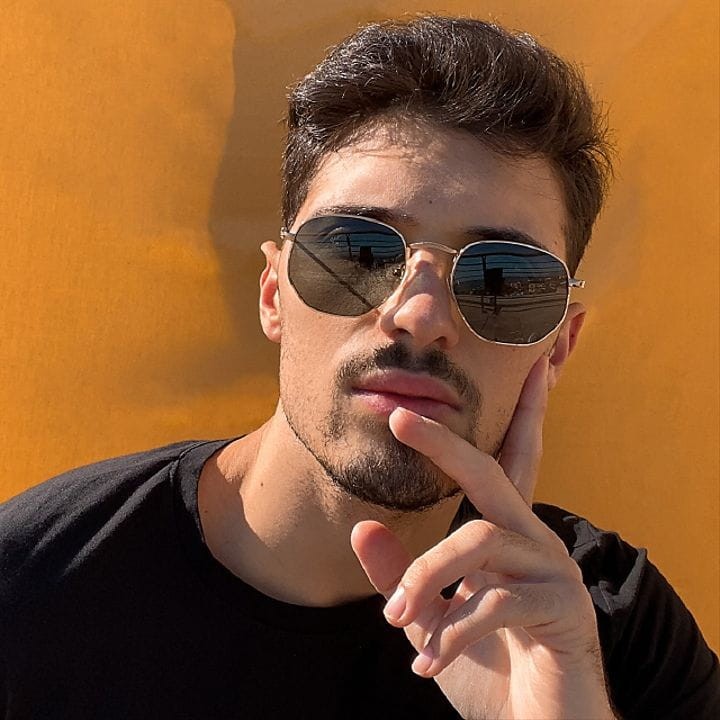 okulary metalowe męskie, Okulary Meller Eyasi Gold Olive