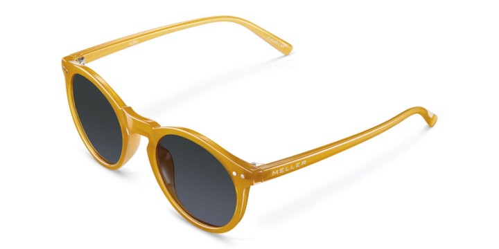 Okulary z bursztynowymi oprawkami, Meller Kubu Amber Carbon