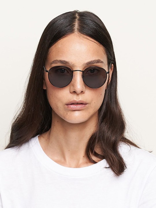 okulary przeciwsłoneczne czarne lenonki damskie, Okulary Meller Yster All Black