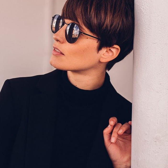 czarne przeciwsłoneczne okulary damskie lenonki, Okulary Meller Yster All Black