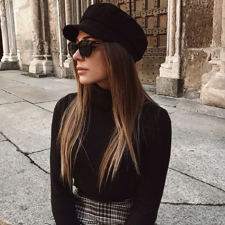 Okulary nerdy czarne damskie Meller Banna All Black