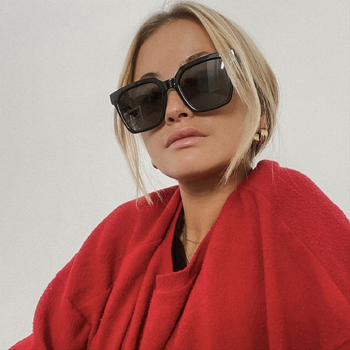 okulary z polaryzacją oversize przeciwsłoneczne, Meller Shaira All Black