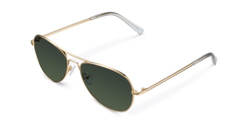 Okulary Meller Ashia Gold Olive Aviatory Złote