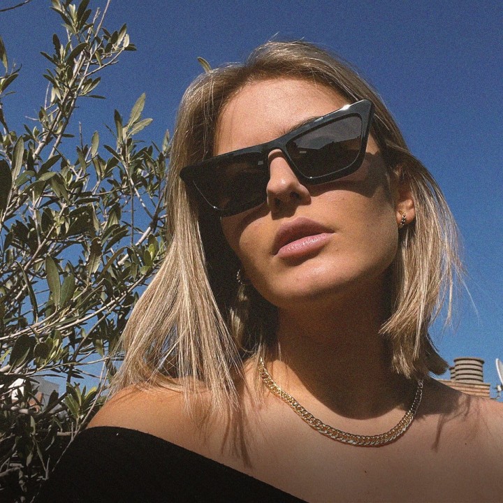 Meller Niamey All Black okulary cat eye