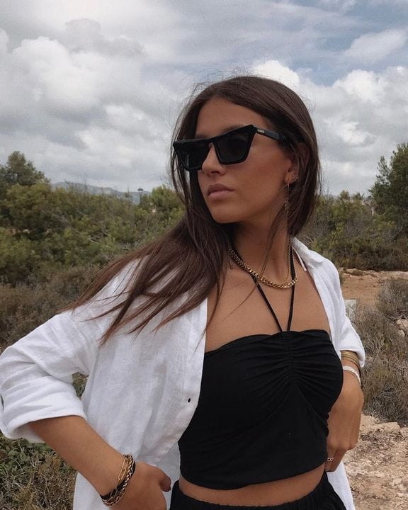 Meller Niamey All Black okulary czarne kocie polaryzacyjne