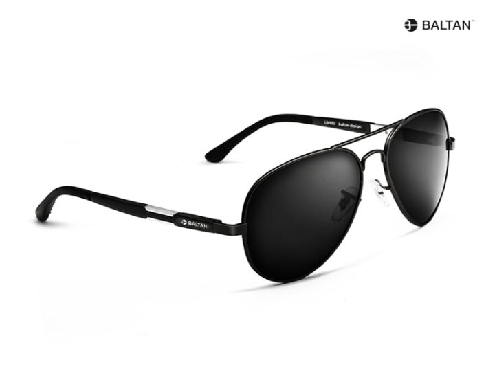 Baltan SG-200 okulary aviator z czarną oprawką