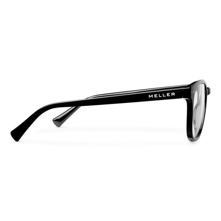 Meller Blue Light Banna Black okulary z czarną oprawką zerówki