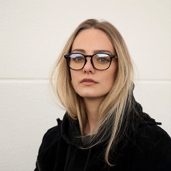 Meller Blue Light Banna Black okulary klasyczne damskie czarne blue light