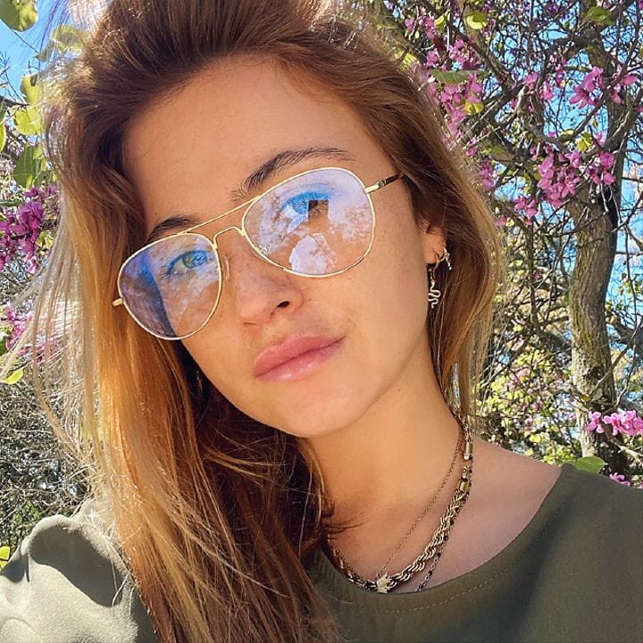Meller Blue Light Ashia Rose Gold okulary aviator złote zerówki z filtrem światła niebieskiego