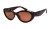 Arctica S-368A okulary przeciwsłoneczne damskie polaryzacyjne brązowe cat-eye